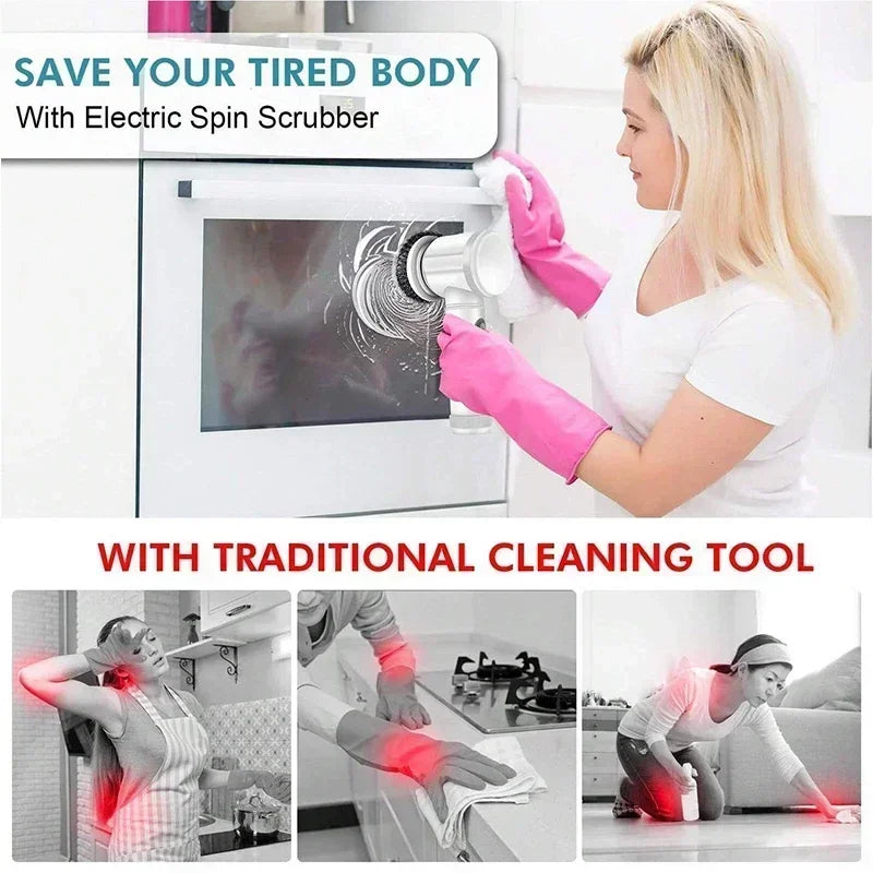 Electric Spin Scrubber™ | Cordless Bathroom & Kitchen Cleaning Brush