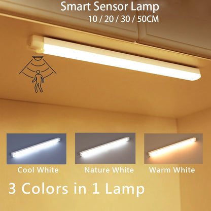 Smart Motion Sensor LED Light Bar – USB Rechargeable