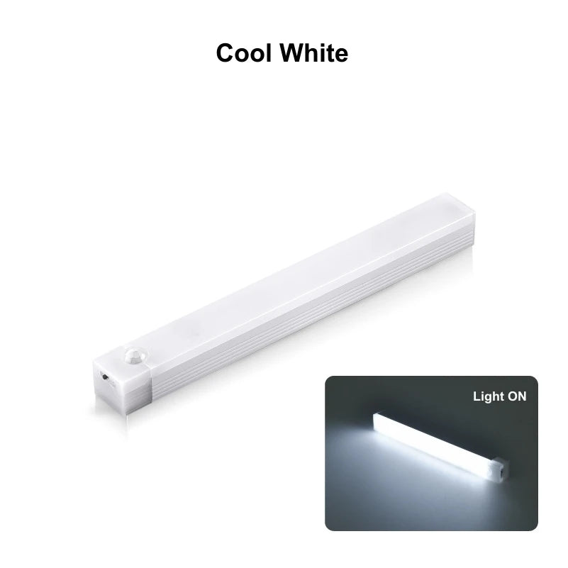 Smart Motion Sensor LED Light Bar – USB Rechargeable