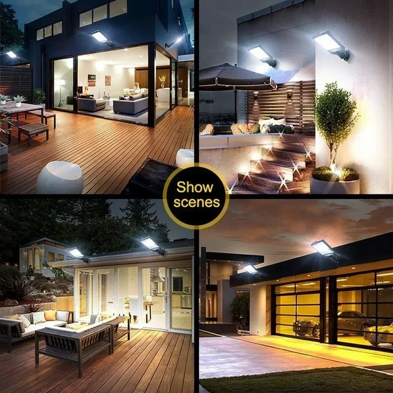 Solar Motion Sensor Lights | Waterproof Outdoor Security Lights (4-Pack)
