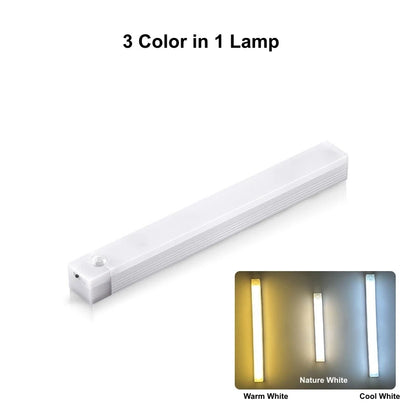 Smart Motion Sensor LED Light Bar – USB Rechargeable