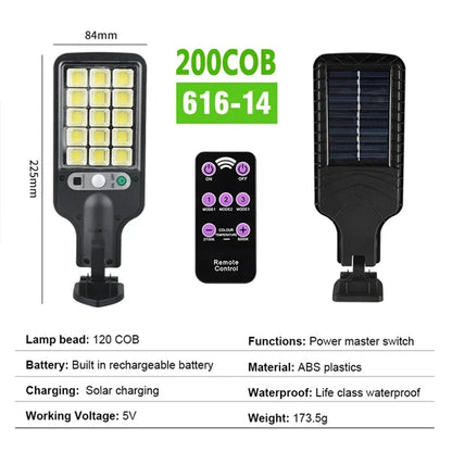 Solar Motion Sensor Lights | Waterproof Outdoor Security Lights (4-Pack)